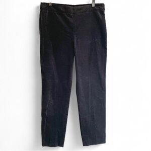 Talbots Black Velvet Slim Ankle Pants Size 10